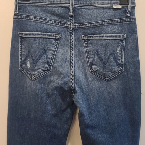 Mother The Swooner Ankle Fray Jeans Size 25 In Weekend Warrior, Distressed - Picture 9 of 16